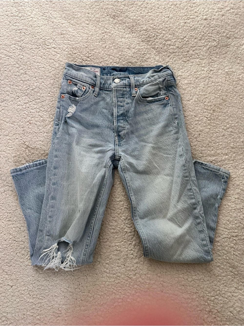 GAP distressed straight leg Jean